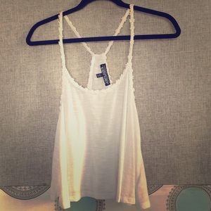 White Daisy Boho Racerback Tank! 
